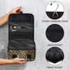 DXTKWL Toiletry Bag for Women Men, Vintage Leopard Print Waterproof Travel Toiletry Bags with Hanging Hook, Portable Wash Makeup Cosmetic Bag view 4