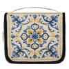 DXTKWL Toiletry Bag for Women Men, Ethnic Ornament Ceramic Tiles Print Waterproof Travel Toiletry Bags with Hanging Hook, Portable Wash Makeup Cosmetic Bag view 1