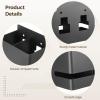 LUMINFLY for Hair Dryers, Curling Irons, Shavers, Dual Storage Compartments, Cable Slot, Quality Metal Design, No-Drilling Required, Wall Mounted Hair Tool Organizer Space-Saving Holder view 2