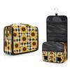 DXTKWL Toiletry Bag for Women Men, Sunflower Plaid Waterproof Travel Toiletry Bags with Hanging Hook, Portable Wash Makeup Cosmetic Bag view 2