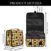 DXTKWL Toiletry Bag for Women Men, Sunflower Plaid Waterproof Travel Toiletry Bags with Hanging Hook, Portable Wash Makeup Cosmetic Bag view 3