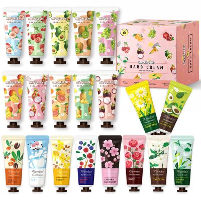 20 Pack Hand Cream Gift Set,Hand Lotion Travel Size for Dry Hands,Gifts for Women,Teen girls, Holidays, Birthdays, Thank You Gifts, Christmas, Stocking Stuffers, Small Gifts Unisex Bulk 20ml