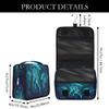 DXTKWL Toiletry Bag for Women Men, Ocean Sea Animal Teal Jellyfish Waterproof Travel Toiletry Bags with Hanging Hook, Portable Wash Makeup Cosmetic Bag view 3