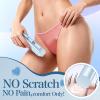 Bikini Trimmer for Women 2in1 High Power Epilators Hair Removal Waterproof Electric Razors Women's Electric Razor Pubic Hair Trimmer Shaver for Women for Ladies Pubic, Face, Underarms, Legs (Blue) view 2