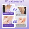 Bikini Trimmer for Women 2in1 High Power Epilators Hair Removal Waterproof Electric Razors Women's Electric Razor Pubic Hair Trimmer Shaver for Women for Ladies Pubic,Face,Underarms,Legs(Purple) view 3