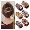 5PCS Matte Oval Hair Clips - Large Shark & Duckbill Clips for Professional Hair Styling(D) view 2