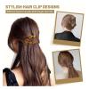 5PCS Matte Oval Hair Clips - Large Shark & Duckbill Clips for Professional Hair Styling(D) view 3
