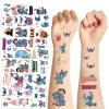10 Sheets Cartoon Characters Cute Stitch Temporary Tattoos Stickers for Kids Hero Temporary Tattoos Stickers Cute Birthday Themed Party Supplies Decoration Favors Cartoon Sticker for Kids Teens view 1
