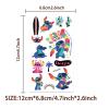 10 Sheets Cartoon Characters Cute Stitch Temporary Tattoos Stickers for Kids Hero Temporary Tattoos Stickers Cute Birthday Themed Party Supplies Decoration Favors Cartoon Sticker for Kids Teens view 2