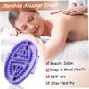 2PCS Meridian Brush, 5.7x3.7 Inch Massage Brush with Non Slip Handle, Body Massage Tools for Neck, Shoulders, Waist, Legs, Knees, Body Brushes view 2