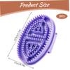 2PCS Meridian Brush, 5.7x3.7 Inch Massage Brush with Non Slip Handle, Body Massage Tools for Neck, Shoulders, Waist, Legs, Knees, Body Brushes view 4