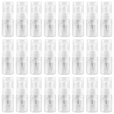 24 Pcs Foam Travel Pump Bottles, 1 Oz Travel-Sized Foam Bottles for Toiletries, Leakproof Empty Bottles for Soap, Shampoo, Lotion, Body Wash