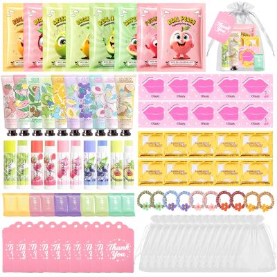 90 PCS Spa Skincare Set for Kids, Spa Party Favors Supplies For Teens 10-12, Include Face Masks,Lip Balm,Hand Cream,Lip Mask,Bulk Gifts,Christmas Stocking Stuffers For Girls Ages 8-12