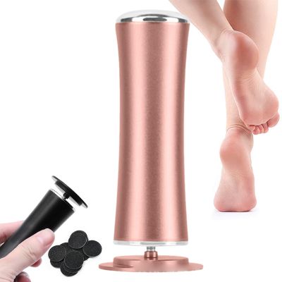 2025 Upgrade Electric Foot Callus Remover for Feet, Summer Electric Foot File Grinder, Professional Foot Cleaner Pedicure Tool with 60pcs Sandpaper Discs (Gold)
