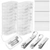 60 Pcs Nail Clippers Bulk, Stainless Steel Fingernail and Toenail Clippers with 100 Chains and 20 Boxes Portable Nail Cutters for Men Women Travel Manicure Pedicure Trimmer Kit view 1