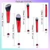 10Pieces Beadable Makeup Brushes Christmas Diy Makeup Comestic Brushes Beaded Brushes Kit for DIY Beaded Eyeshadow Brush (Beadable Makeup Brushes-10pieces=2Sets) view 2