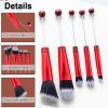 10Pieces Beadable Makeup Brushes Christmas Diy Makeup Comestic Brushes Beaded Brushes Kit for DIY Beaded Eyeshadow Brush (Beadable Makeup Brushes-10pieces=2Sets) view 3