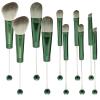 10Pieces Beadable Makeup Brushes Christmas Diy Makeup Comestic Brushes Beaded Brushes Kit for DIY Beaded Eyeshadow Brush (Beadable Makeup Brushes-10pieces=2Sets) view 1