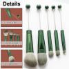 10Pieces Beadable Makeup Brushes Christmas Diy Makeup Comestic Brushes Beaded Brushes Kit for DIY Beaded Eyeshadow Brush (Beadable Makeup Brushes-10pieces=2Sets) view 3