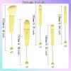 10Pieces Beadable Makeup Brushes Diy Makeup Comestic Brushes Beaded Brushes Kit for DIY Beaded Eyeshadow Brush (Beadable Makeup Brushes-10pieces=2Sets) view 2