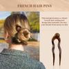 4 Pcs Prestige U French Hair Pins for Women, The Secret to Effortless Hair Clips for Buns, Hairpin for Thin Thick,Bobby Pins for Buns & French Twist view 2