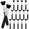 16 Pcs Flat Top Foundation Brush Face Blush Makeup Brush for Liquid, Cream, Powder, Blending, Buffing, Stippling Face Makeup Tools view 1