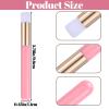 100 Pieces Lash Brushes for Cleaning, Lash Shampoo Brushes Eyelash Extension Cleansing Blackhead Removing Brush Nose Pore Deep Cleaning Facial Cleansing Brush (Pink, 3.8Inch) view 2