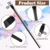20 Pcs Angled Eyeliner Brushes Set, Eyebrow Tint Brush Fine Angled Point Eye Makeup Brush Applicator Black Flat Eye Brow Brushes view 2