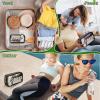 Reallnaive 6 Pcs Soccer Clear Cosmetic Makeup Bag with Chenille Letter Patch Sport Goodie Clear PVC Pouch Organizer Waterproof Travel Toiletry Bags for Sports Theme Birthday Party Supplies view 3