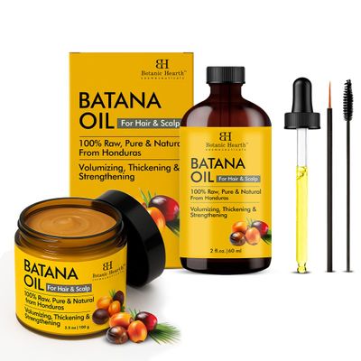 Botanic Hearth Batana Oil 2 fl oz with Batana Butter 3.5 fl oz Combo Pack