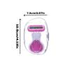 Travel Razor Portable Shaving Kit Travel Size Toiletries with 1 Replacement Head and Case,Travel Shaver Perfect for Armpits,Arms,Bikini Area,and Legs view 2