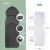 Rylor Full Body Bath Pillow  Luxury Cushion for Bathtub | Extra Large & Thick | Premium Packaging - Head, Neck, Shoulder & Back Support  Quick-Dry, Mold Resistant  for Women & Men (Gray) view 3