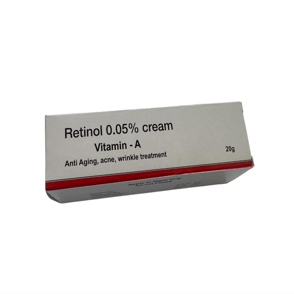 Retinol 0.05 Cream Vitamin A, Anti-Aging Formula, Scar Treatment, Age and Sun Spots, 20 g, cream 0.05