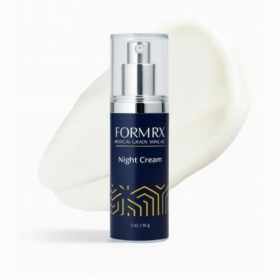 FormRx Night Cream, Retinol 1% with Vitamin E & Vitamin C, Daily Facial Moisturizer to Support Hydration and Collagen Production, Lightweight Skin Care Formula, 1 Oz