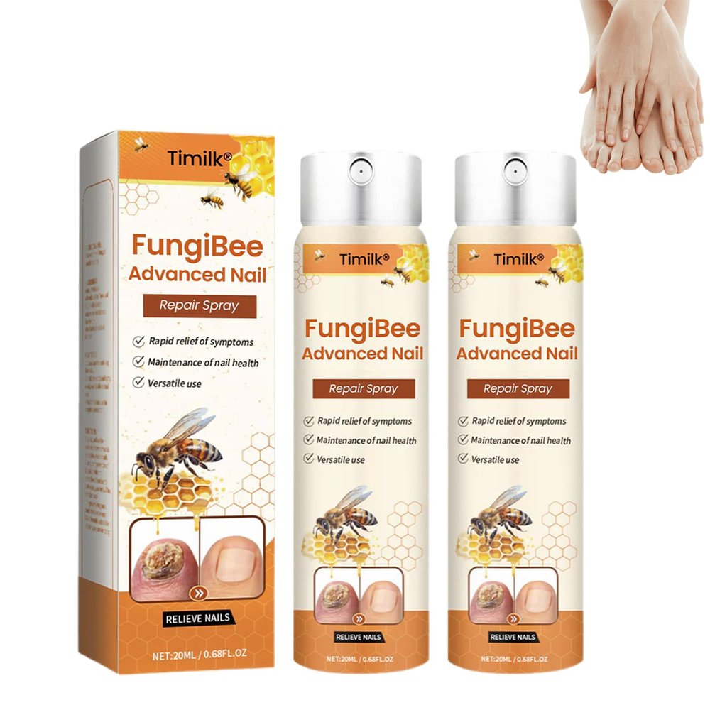 Luhaka Timilk FungiBee Advanced Nail Repair Spray,Fungibee spray,Bee Venom spray,Effectively Improve Nail Problems(2PCS)