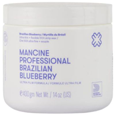 Mancine Strip Wax: Brazilian Blueberry /14 fl oz