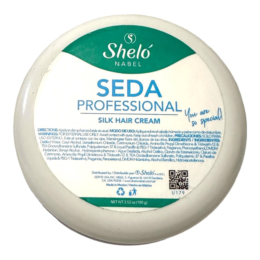 Shelo Nabel Seda Professional Silk Hair Cream, 3.52 oz, White
