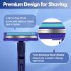 Phafaloop Twin Blade Disposable Razors for Men & Women  135 Pack Bulk Stainless Steel Shavers with Lubricating Strip & Safety Cap, Non-Slip Handle for Sensitive Skin, Travel, Hotel, Charity (Blue) view 3