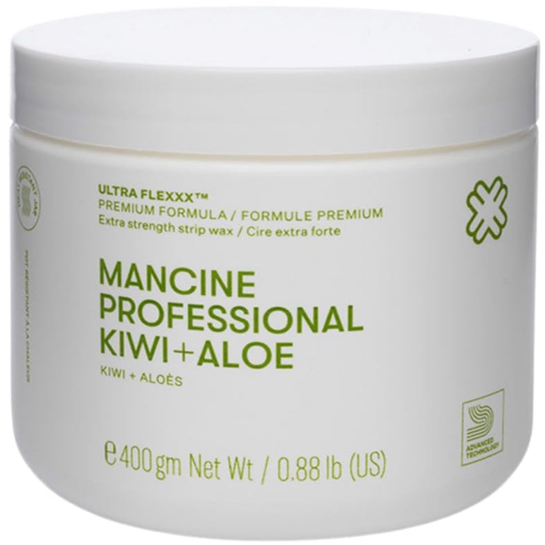 Mancine Strip Wax: Ultra Film Kiwi & Aloe (14oz)