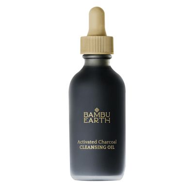 BAMBU EARTH Activated Charcoal Cleansing Oil for Face  Gently Detoxifies & Lifts Impurities with a Blend of Essential Oils  Skincare That Refreshes Complexion & Soothes Problematic Skin  2 Fl. Oz