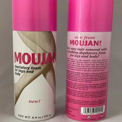 Moujan Hair Removal Depilatory Foam, 6.4 oz, 2-Pack