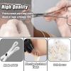 YONGDA 25Pcs Piercing Clamps Disposable Plastic Self-Locking Forceps Round Slot for Ear, Nose, Lip, Navel - Home & Studio Use view 4