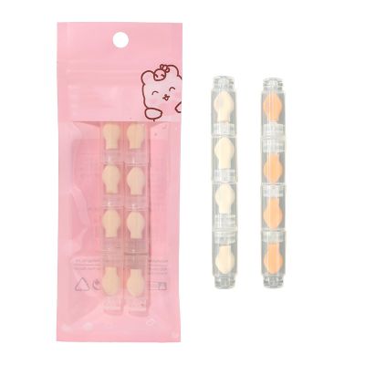 8pcs Compact Detachable Eyeshadow Sponge Applicators Natural Disposables Makeup Brushes For Travel Or Home Use Friendly Makeup Applicators