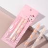 8pcs Compact Detachable Eyeshadow Sponge Applicators Natural Disposables Makeup Brushes For Travel Or Home Use Friendly Makeup Applicators view 4