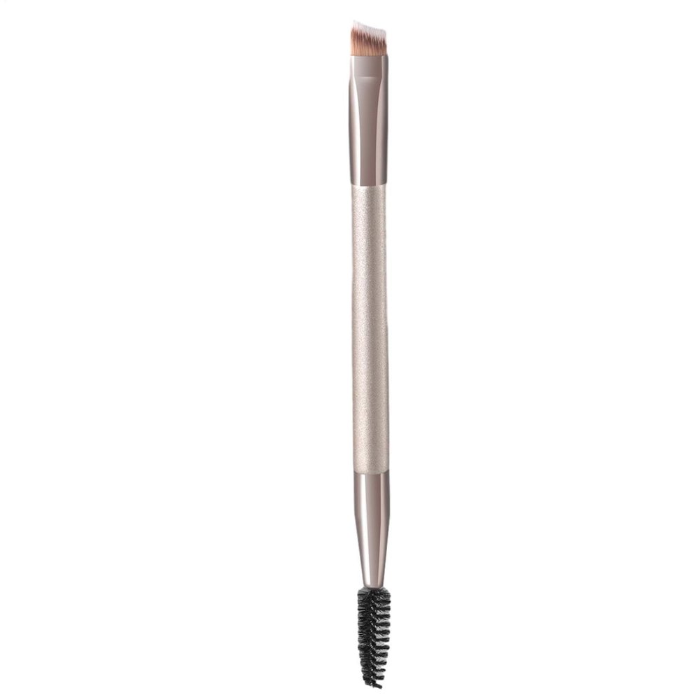 duall-Ended Brow Tool  Dense Tapered Fibers, Fine Liner Brush, Lash Comb | Women Makeup Accessory For Shaping Eyebrows, Defining eyelinerr, And Grooming Lashes With Gel, Liquid, Or Cream Products