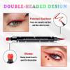 XINGXYUEL 2PCS Double-headed Eyeliner Stamp Pencil Red Liquid Winged Eyeliner Stamp Pen Waterproof Smudgeproof Eye Liner Stamp for Eye Makeup(Star+Heart) view 3