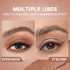 BINGBRUSH Glitter Eyeshadow Stick & Eyeliner Pencil, 4-in-1 Metallic Shimmer Cream Eyeshadow, Long-Lasting Waterproof Eye Brightener, Warm Sunset Makeup#(01-Sunset Blaze) view 3
