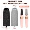 10 Pack Pedicures Replacement Heads,Electric Foot Callus Remover Roller Refills,Replacement Roller Refill Heads (Pedicure Tool Not Included) (Black Gray-B) view 2