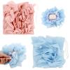 2 Pcs Bar Soap Loofah Pouch, Loofah Washcloth, Easy-Hang Bath Sponge with Secure Drawstring, for Gentle Exfoliation and Fresh Skin view 1