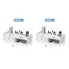 WSNCXFW Wall Mounted Barber Shop Tool Cabinet, Hanging Beauty Salon Station with Open Space,Hair Dryer Holes and Drawer,Barber Shop Tool Hair Salon Tool Table,A,50cm/19.68in view 2